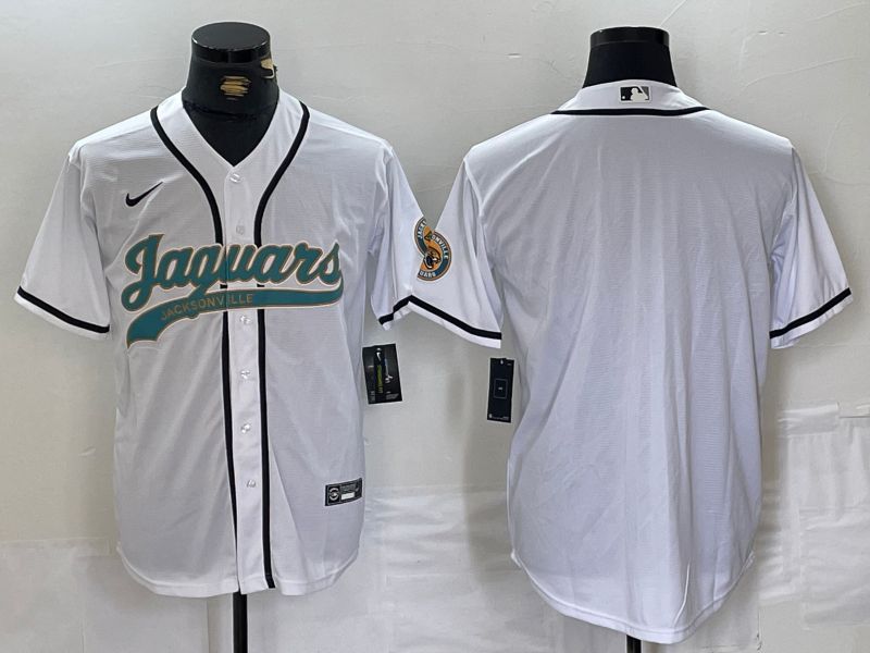 Men Jacksonville Jaguars Blank White Joint Name 2024 Nike Limited NFL Jersey style 1->jacksonville jaguars->NFL Jersey